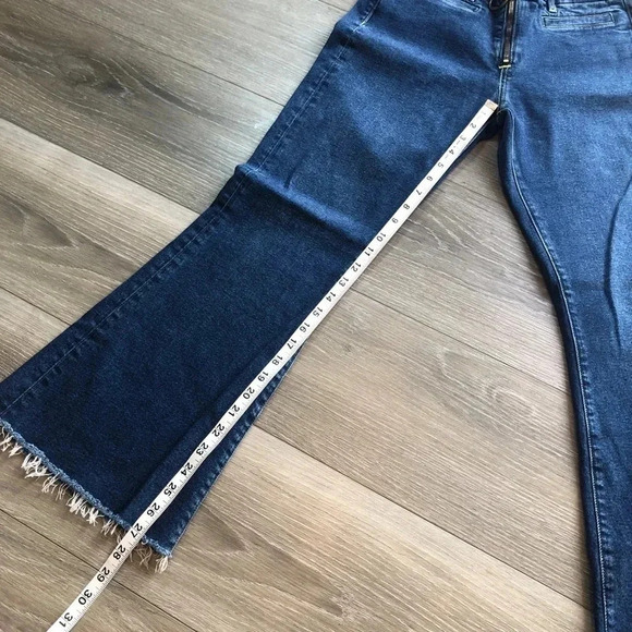 M.I.H Marrakesh Jean High Rise Kick Flare Denim Frayed Hem Womens Size 29 - Picture 13 of 13